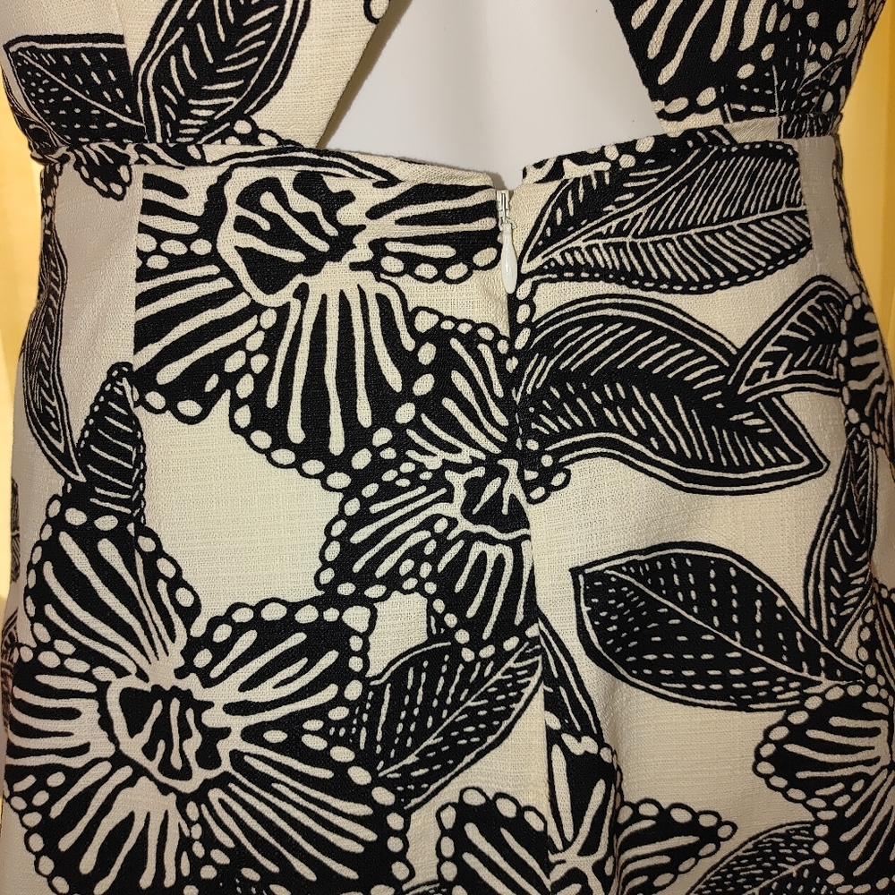 J CREW BOLD FLORAL CROSS-BACK DRESS 4 - Picture 8 of 10